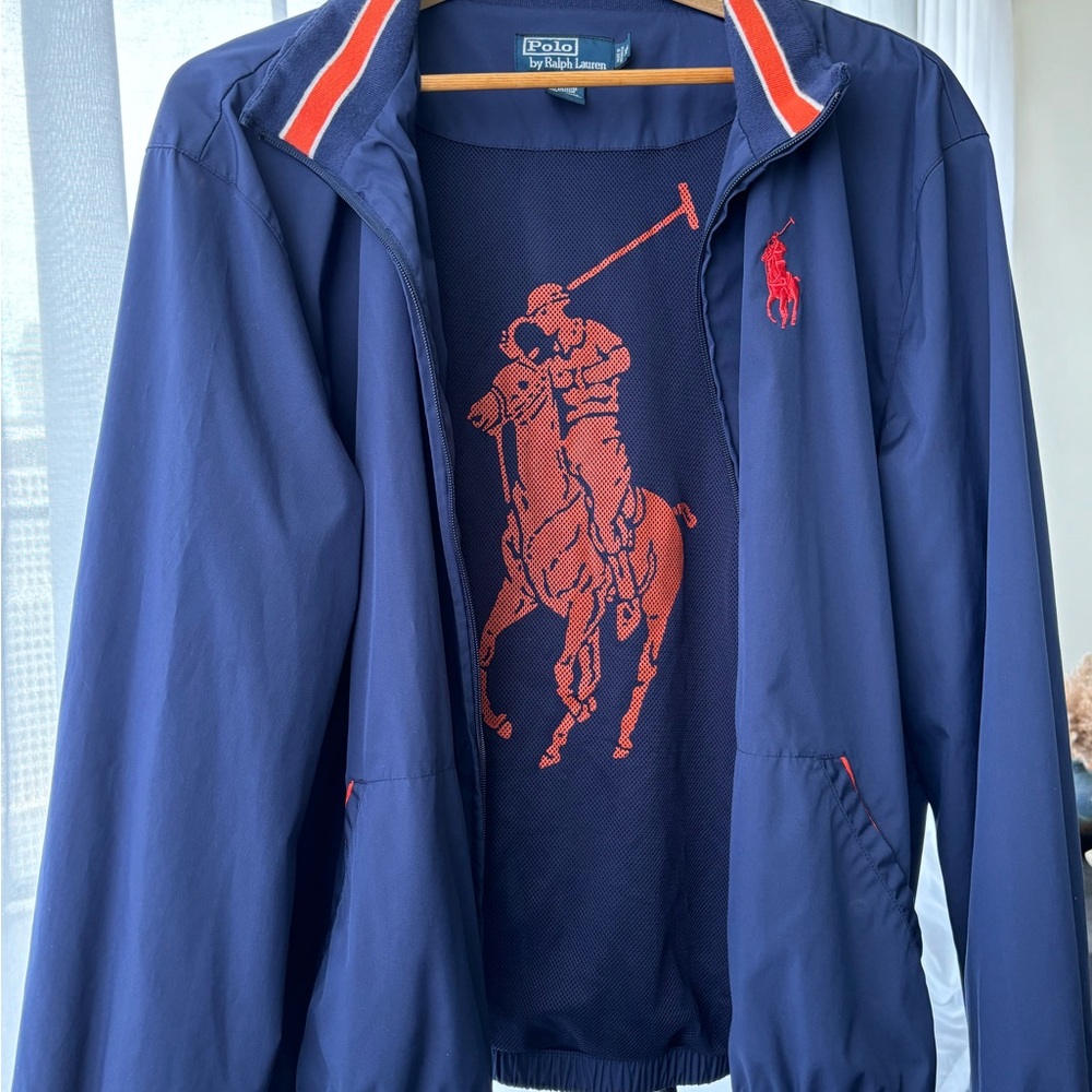Ralph Lauren Polo Shirt in Blue and Orange - Picture 2 of 5